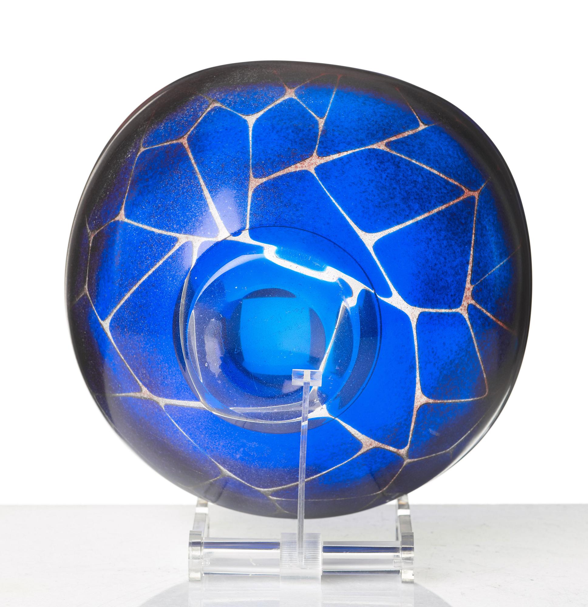 Sven Palmqvist, a 'ravenna' bowl, Orrefors, Sweden 1953.