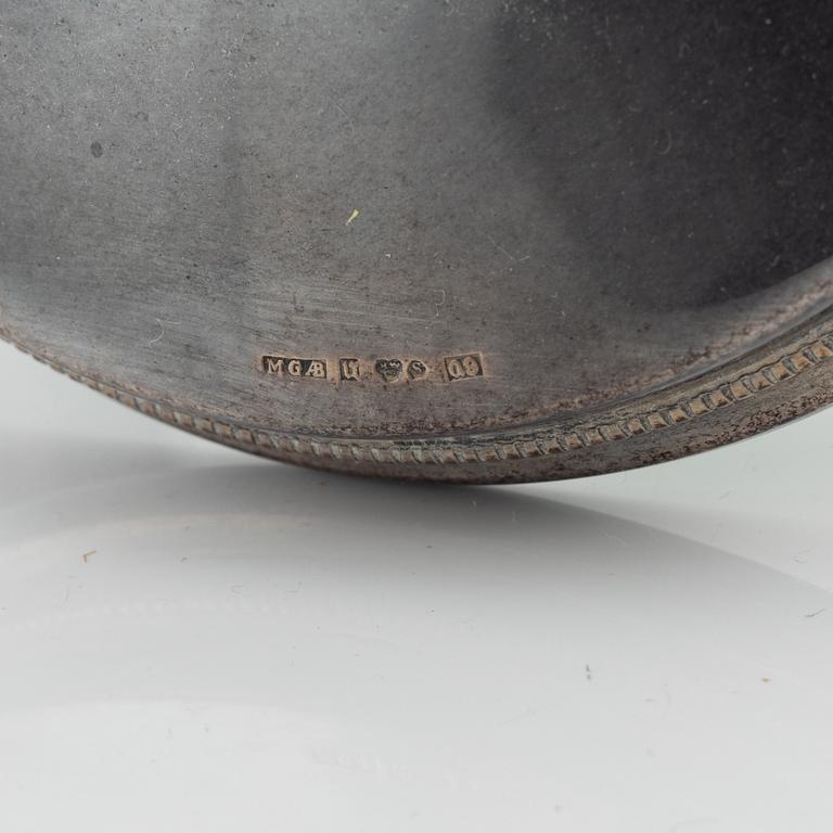 Eric Löfman, ljusstakar, ett par, silver, MGAB, Uppsala, 1966.