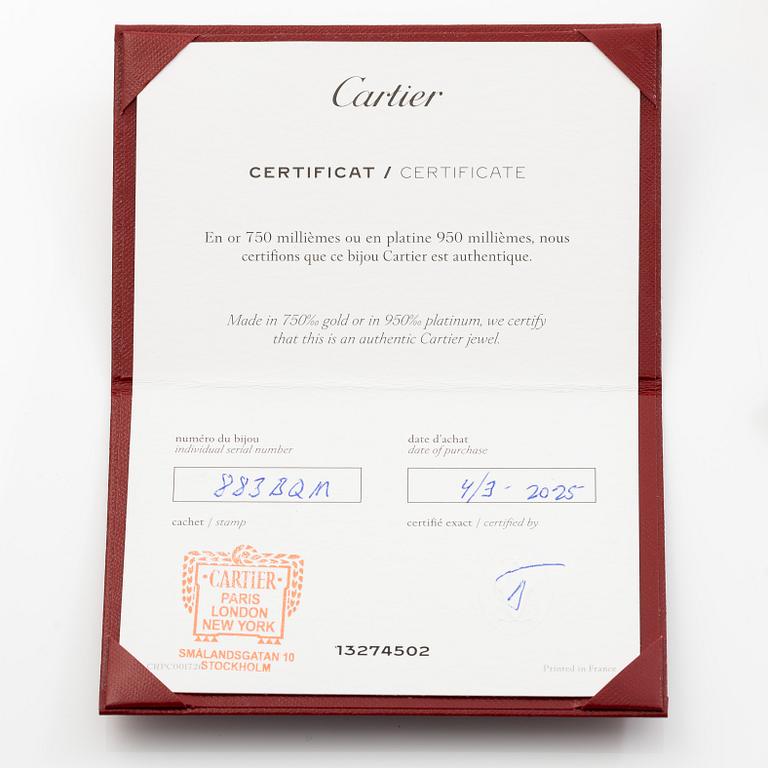 Cartier, ring, wedding band, platinum.