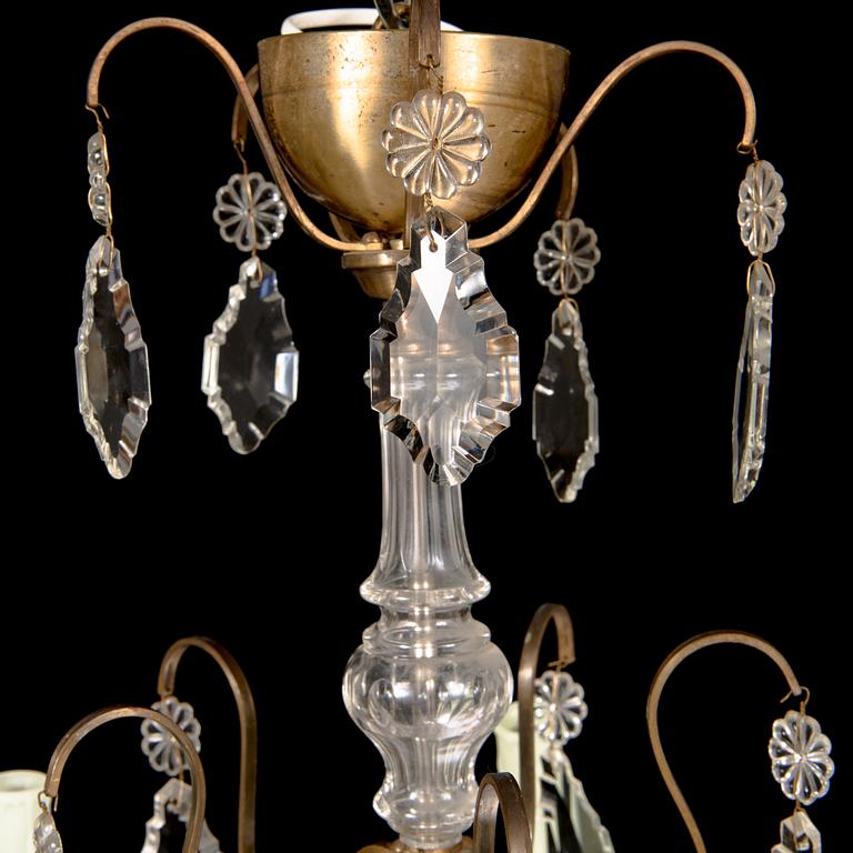 Paavo Tynell, a mid-20th century '1467/5' chandelier for Taito.