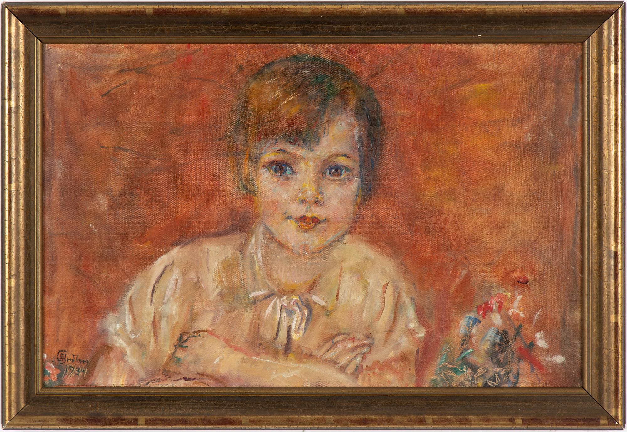 Mina Carlsson-Bredberg, Girl with Flowers.