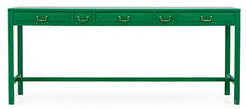 A Josef Frank green laquered sideboard by Svenskt Tenn.