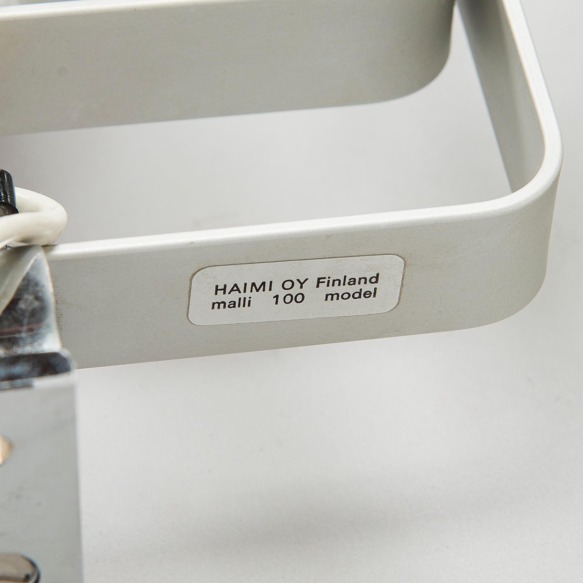 Yrjö Kukkapuro, Three 1970s  '100' spotlights for Haimi Ltd.