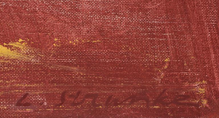 LARIS STRUNKE, olja på duk. Sign.