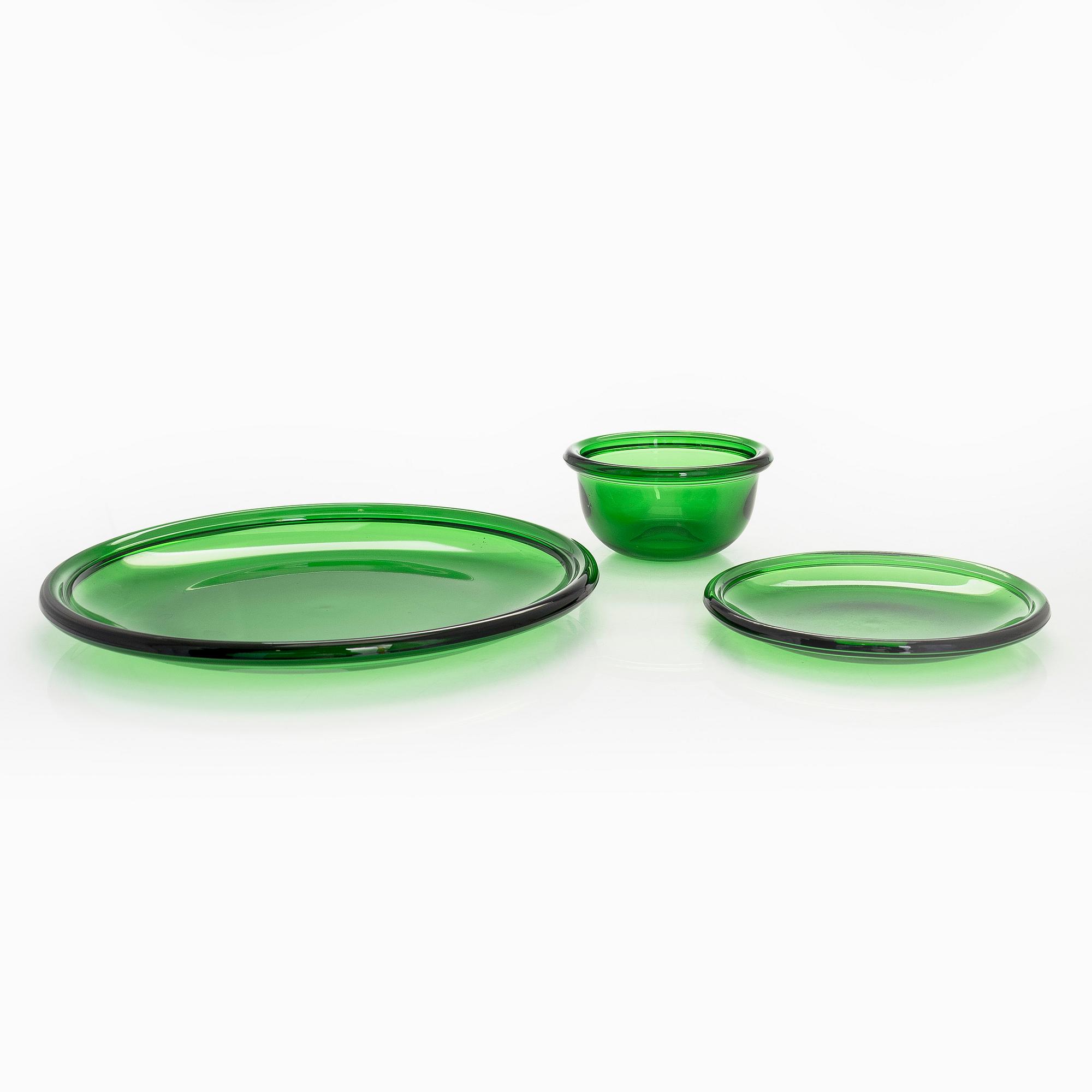 Kaj Franck, servisdelar, 30 st, "Luna" Nuutajäari Notsjö 1900-talets slut.