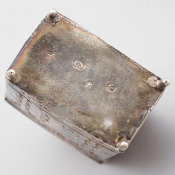 SILVERFÖREMÅL, 5 delar, 1800-/1900-tal. Vikt ca 281 gram.