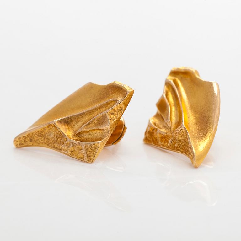 Björn Weckström, korvakorut, "Frutto", 14K kultaa, Lapponia 1990.