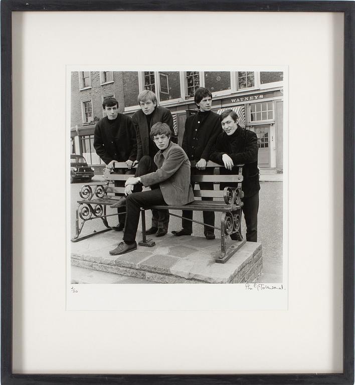 PHILIP TOWNSEND, gelatinsilverfotografi "Rolling Stones", signerad Philip Townsend och numrerad 2/50.