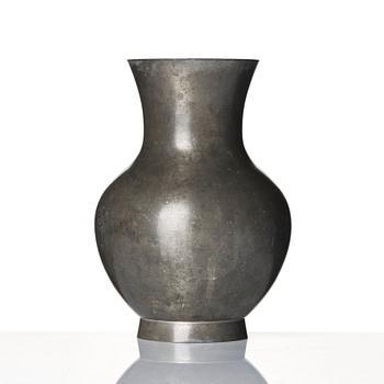 Björn Trägårdh, a pewter vase model "A 1706", Firma Svenskt Tenn, Stockholm 1940.