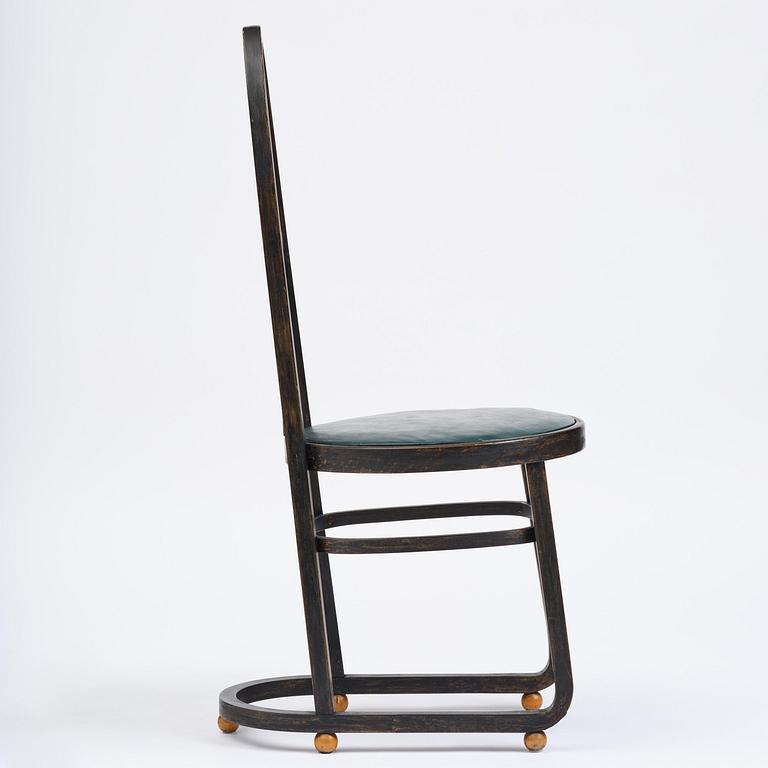 Carl Bergsten, stol, Gemla Leksaksfabrik, Diö, för Konst- och industriutställningen, Norrköping, 1906.