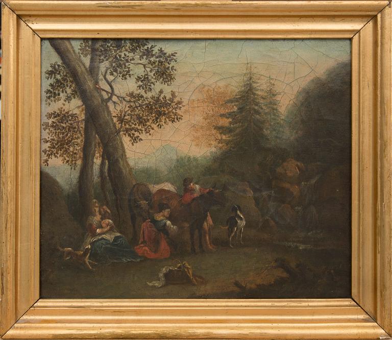 OKÄND KONSTNÄR, 1800-tal, olja på duk, a tergo daterad den 7:de Martz 1846.