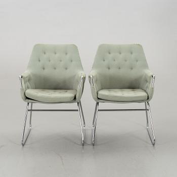 A pair of Bruno Mathsson "Mirja" armchairs, Dux, latter half of the 20th Century.