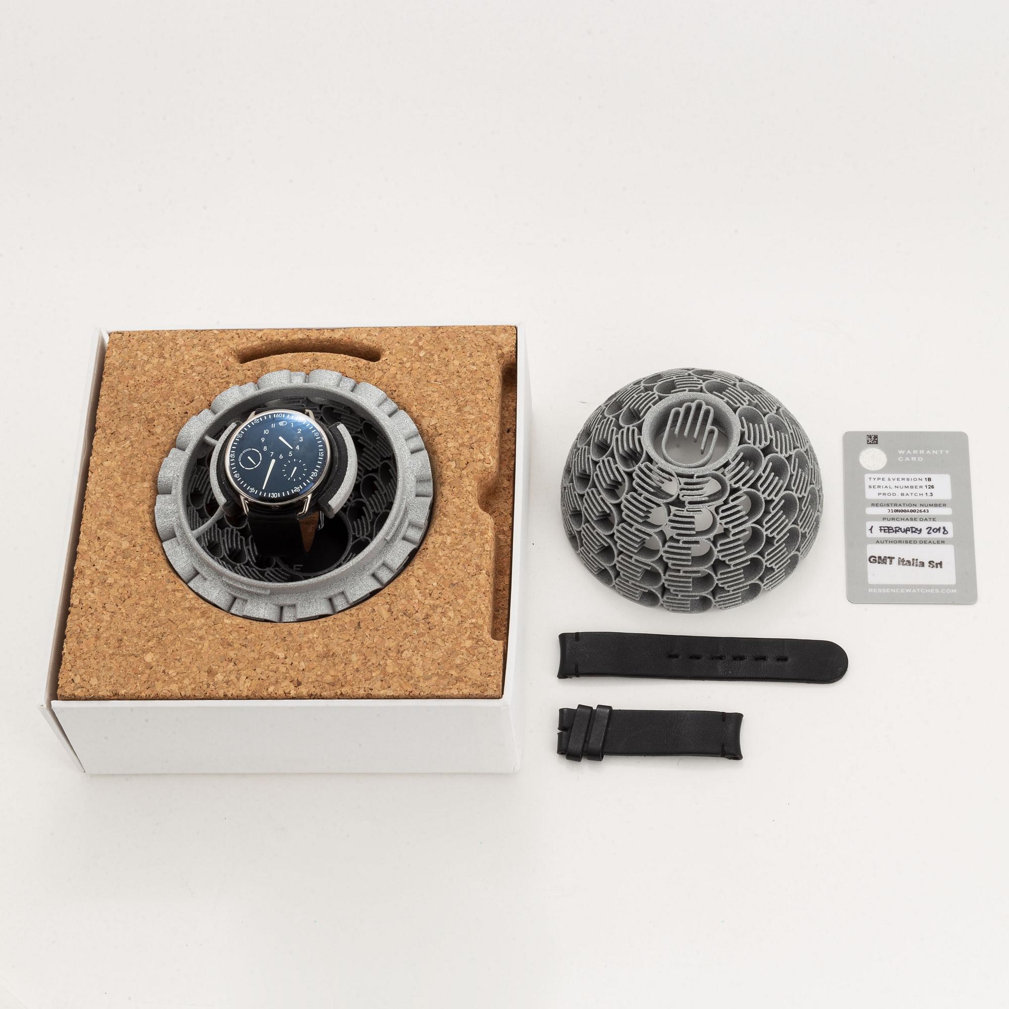 Ressence, Type 1, wristwatch, 42 mm.