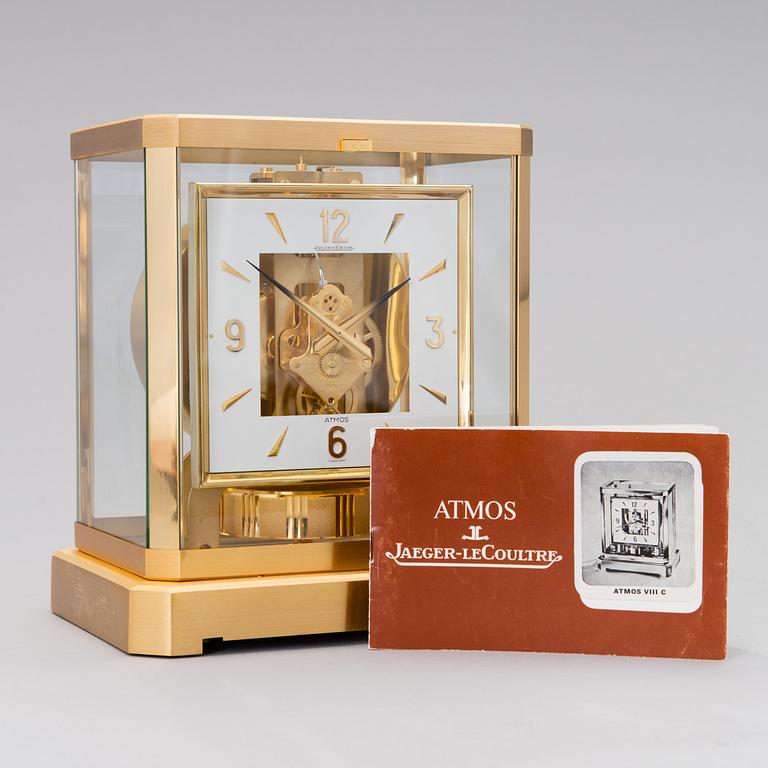 JAEGER-LECOULTRE, pöytäkello, "Atmos VIII C", Sveitsi 1970-luku.