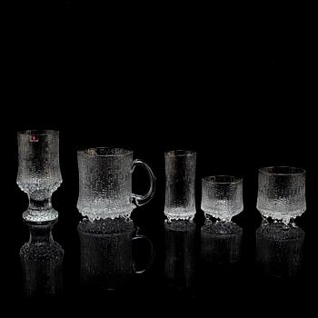 TAPIO WIRKKALA, a part 'Ultima Thule' glass service, for Iittala (54 pieces).