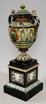 PRAKTURNA, majolika, Rörstrand, sent 1800-tal.