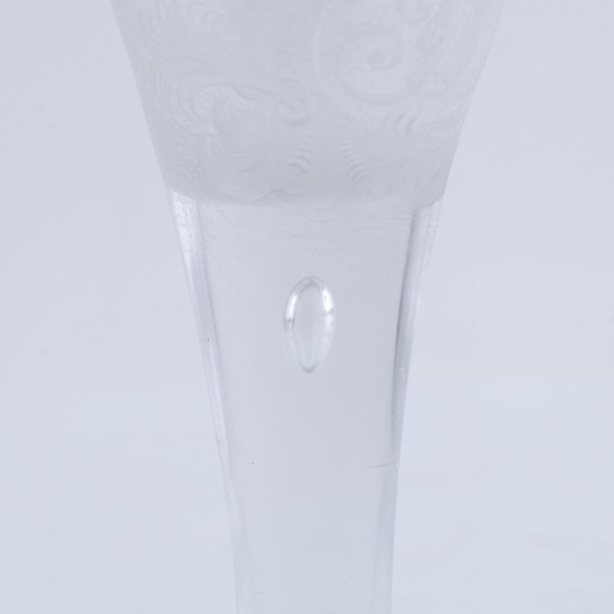 A presumably German engraved and gilt rococo glass, mid 18th century.