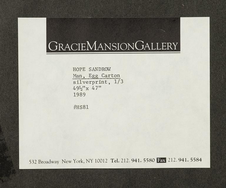 Hope Sandrow, "Egg Carton", 1989.