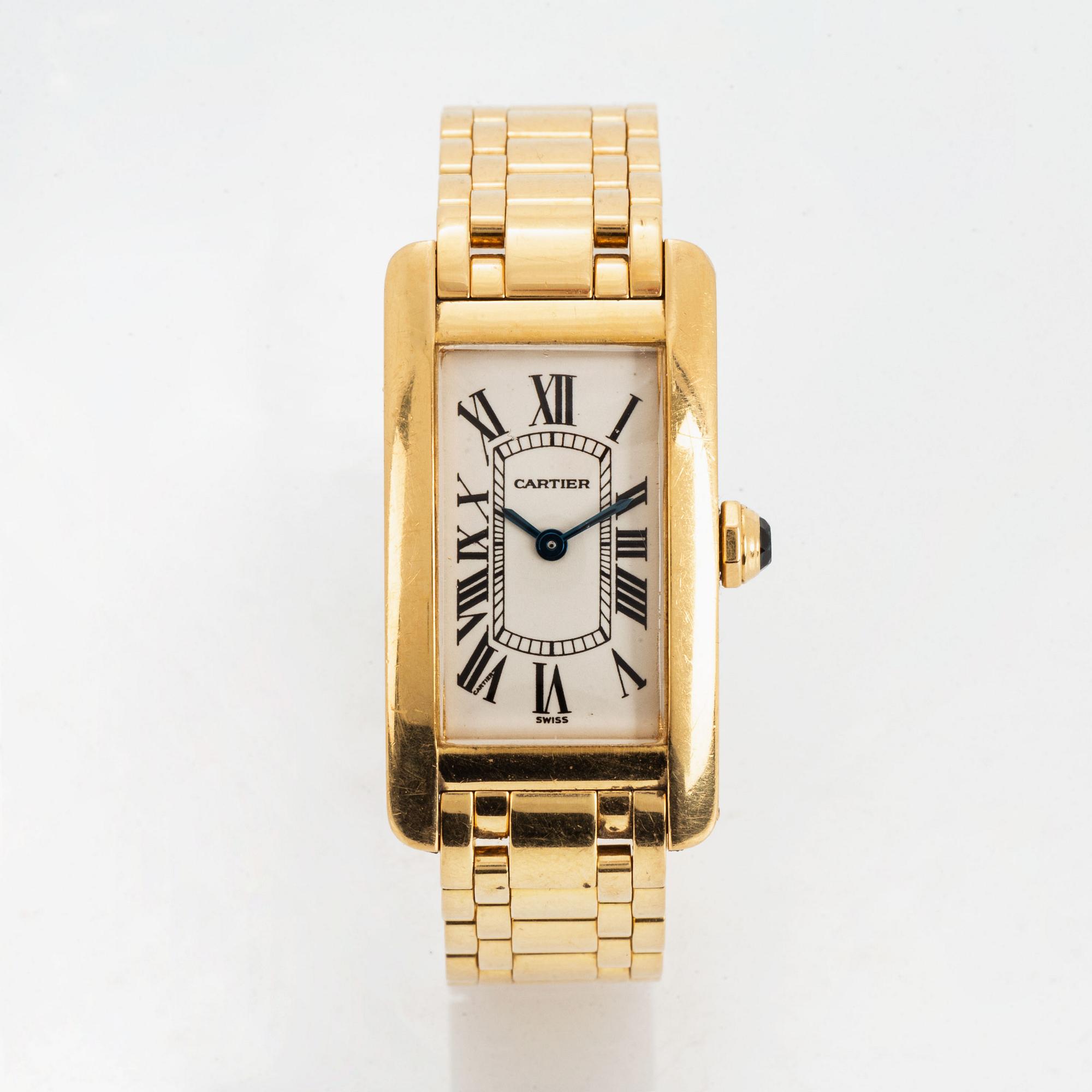 Cartier, Tank Américaine, wristwatch, 19 x 35 mm.