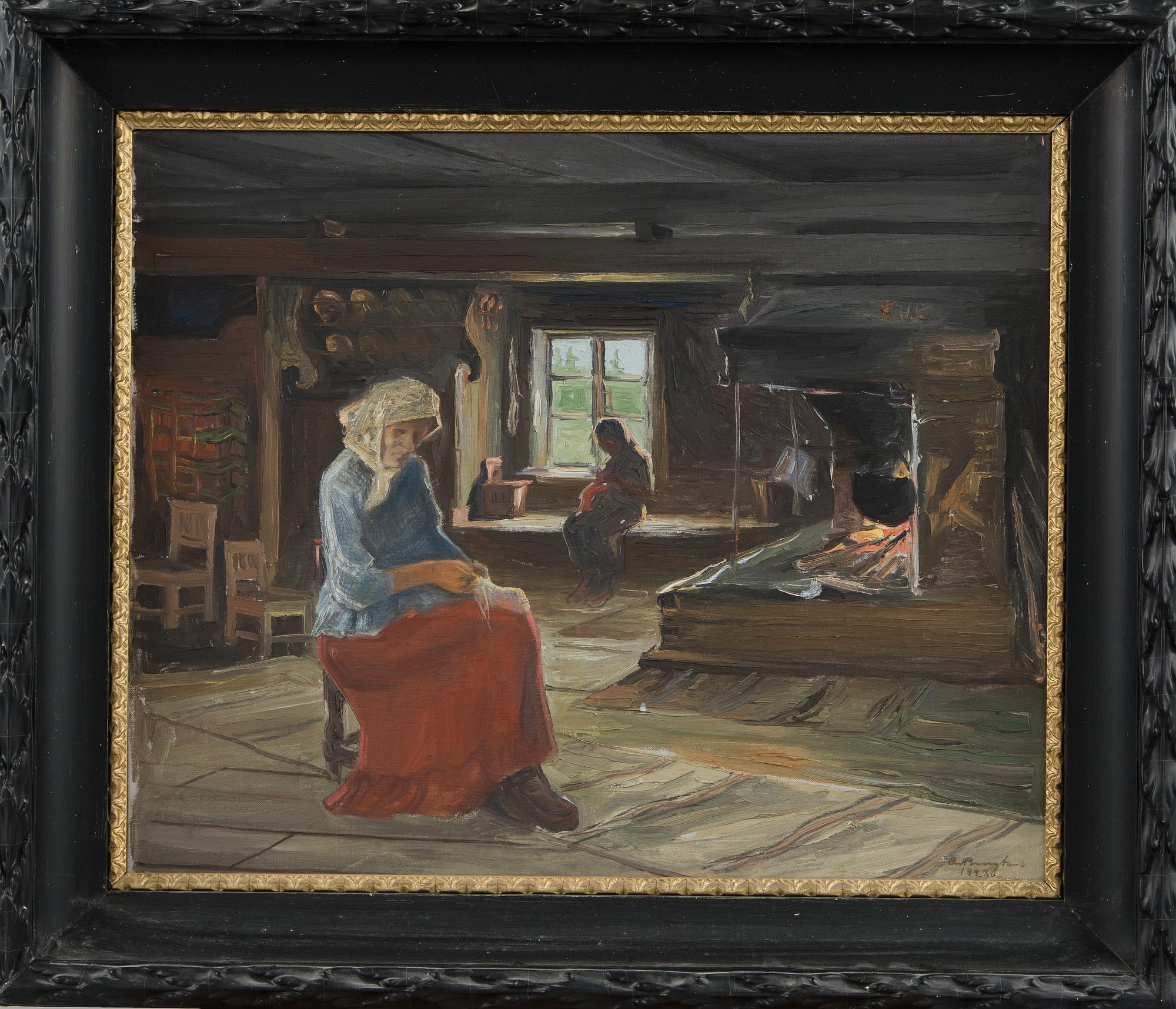 Carl Bengts, Sisäkuva tuvasta.