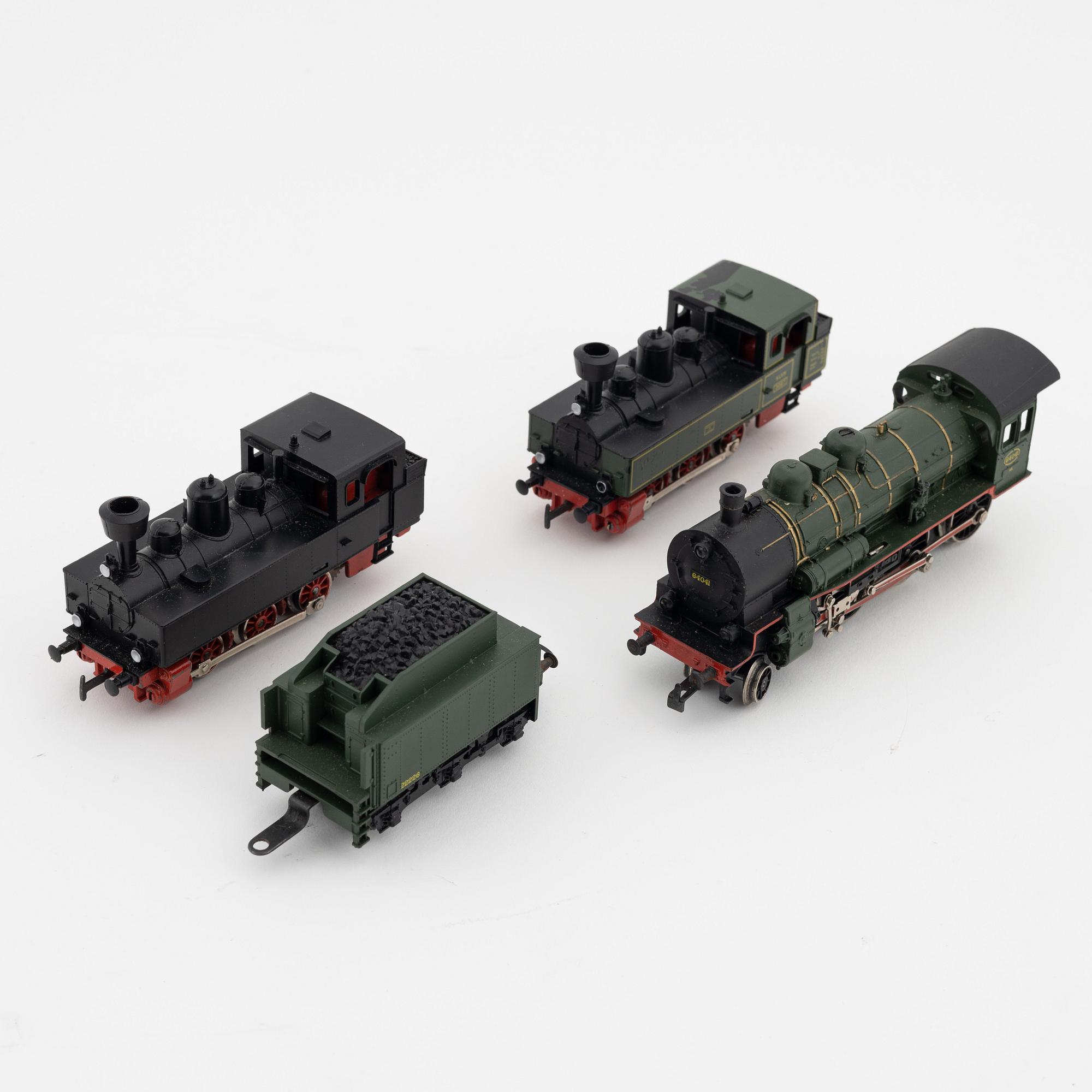 Märklin, three steam locomotives. gauge H0.
