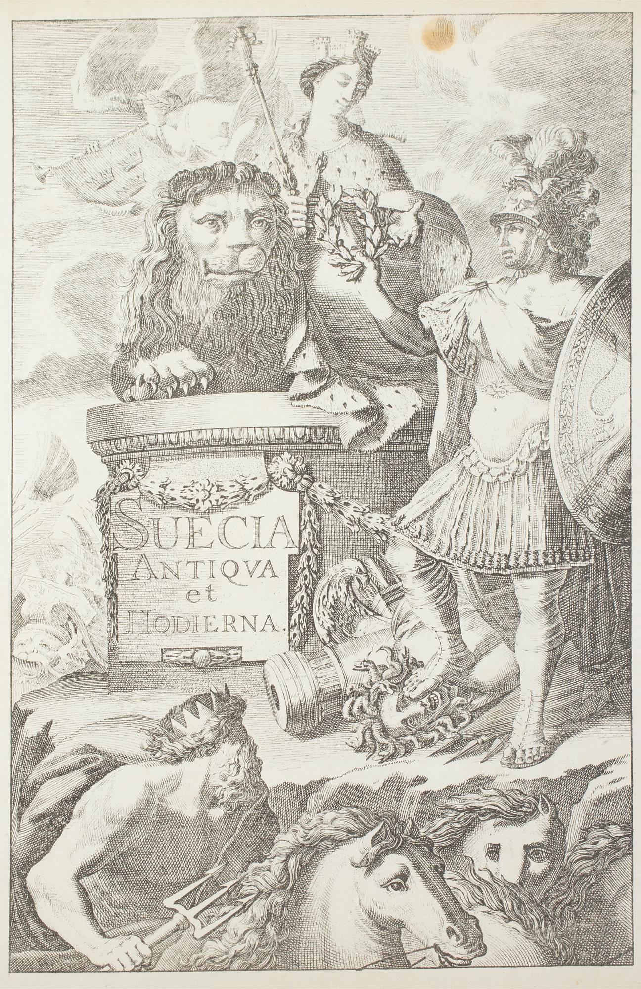 BOK, "Suecia Antiqua et Hodierna", Erik Dahlberg. Dahlbergs, 1800-tal.