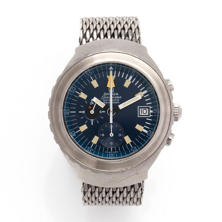 Omega, Seamaster, "Big Blue", kronograf, armbandsur, 44 mm.