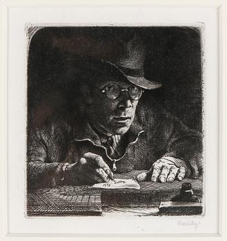 FOLKE GULLBY, etsning, signerad, daterad 1941 i plåten.