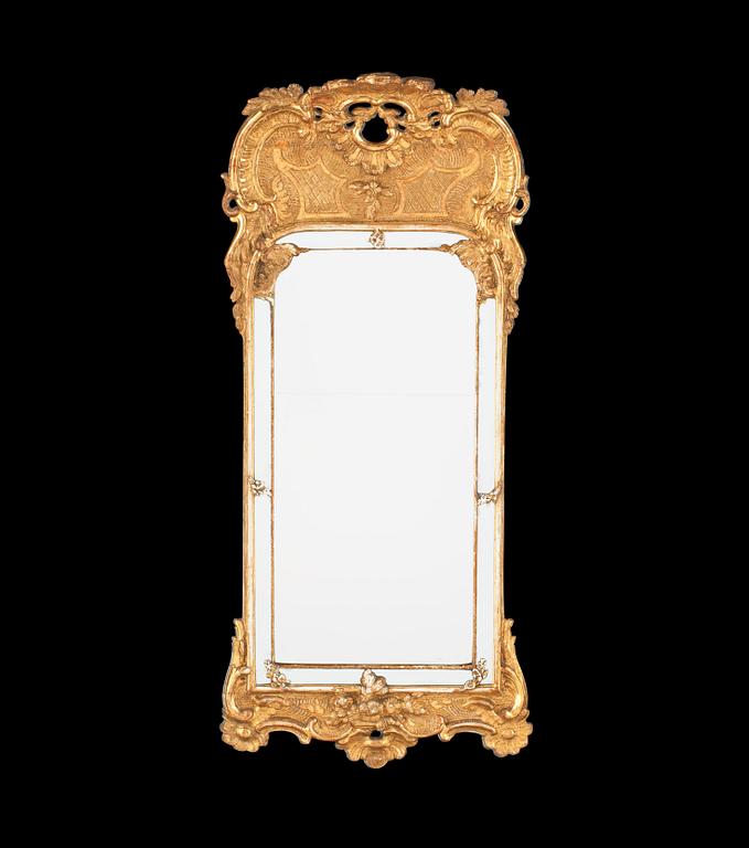 A Swedish Rococo 18th century mirror.