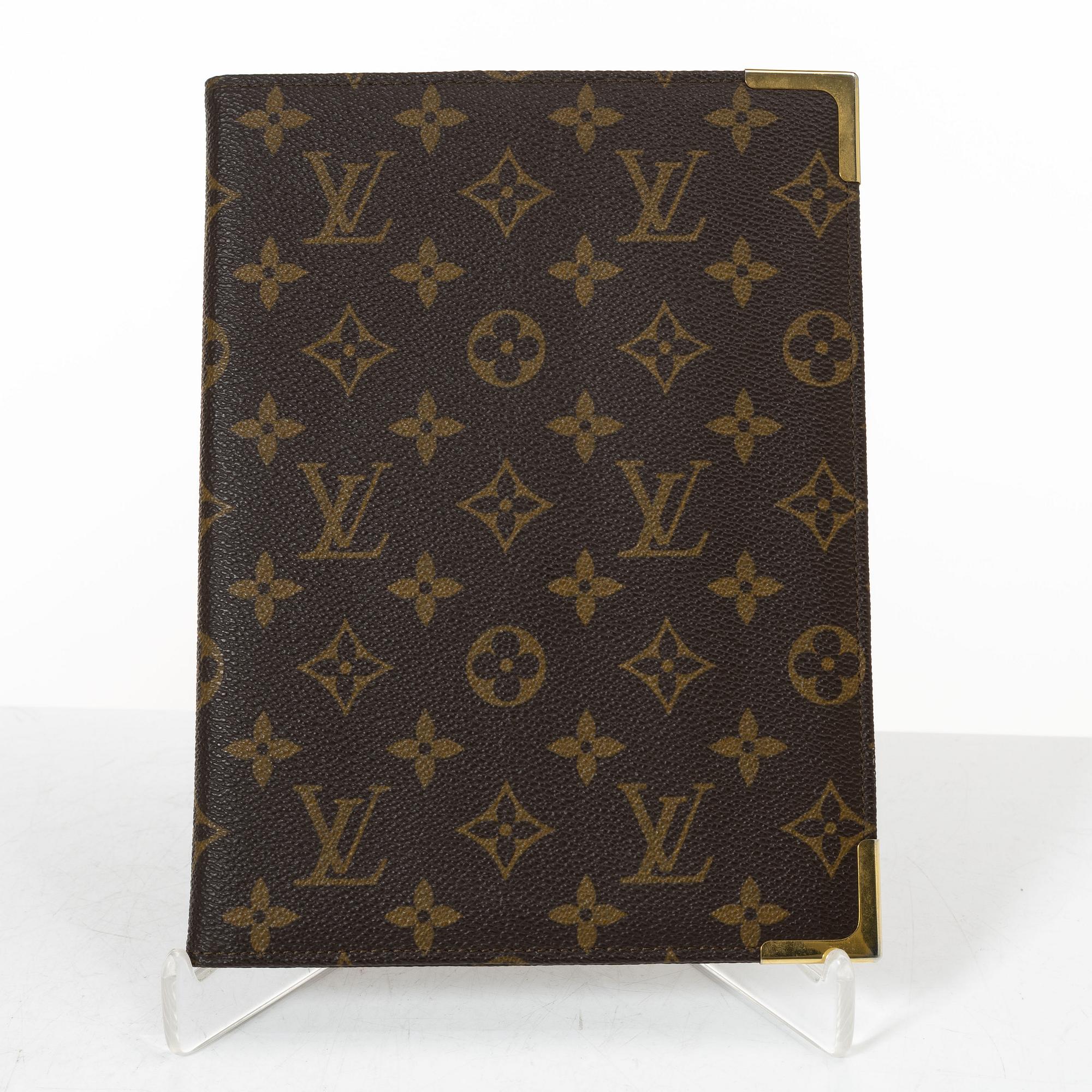Louis Vuitton, a document holder and a note pad holder, 1985-87.