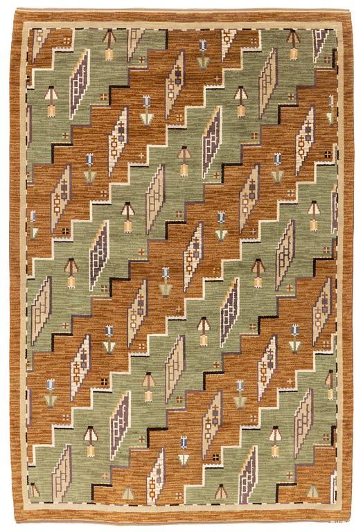 Märtha Gahn, a carpet, knotted pile, ca 272 x 182 cm, signed MG.