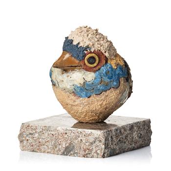 111. Tyra Lundgren, a stoneware sculpture of a bird, Sweden 1977.