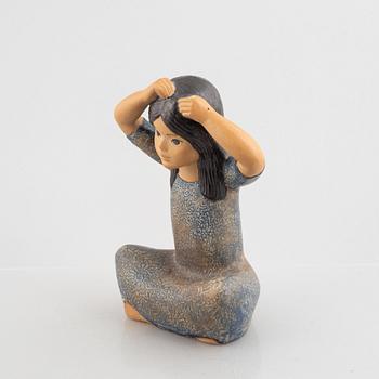 Lisa Larson, figurin, stengods, "Thailändska", Gustavsbergs Studio.
