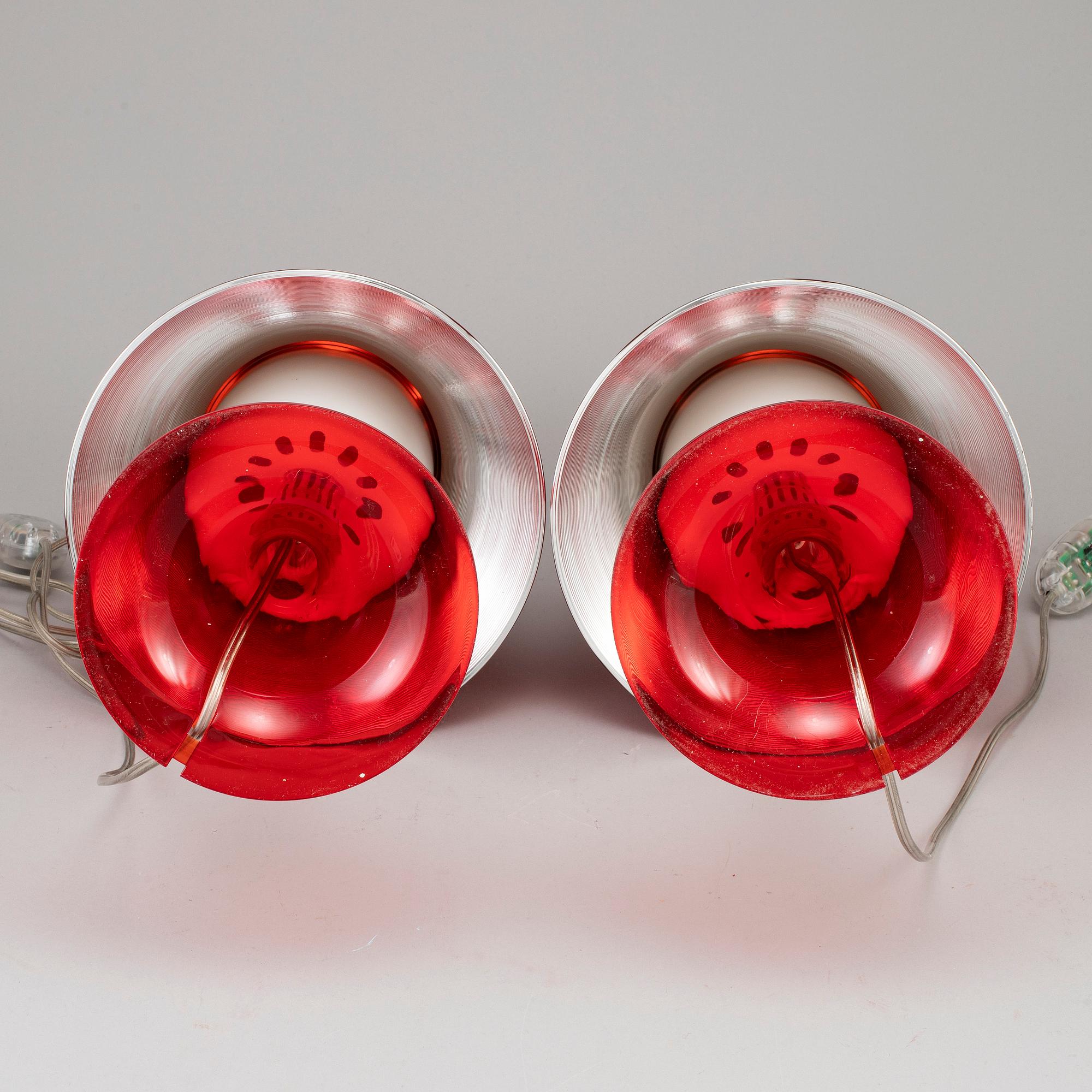 PHILIPPE STARCK, a pair of 'Miss Kä table lights, Flos, Italy.