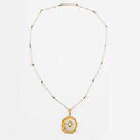 Juhani Linnovaara, necklace 18K gold and brilliant-cut diamond. Lapponia 1977.