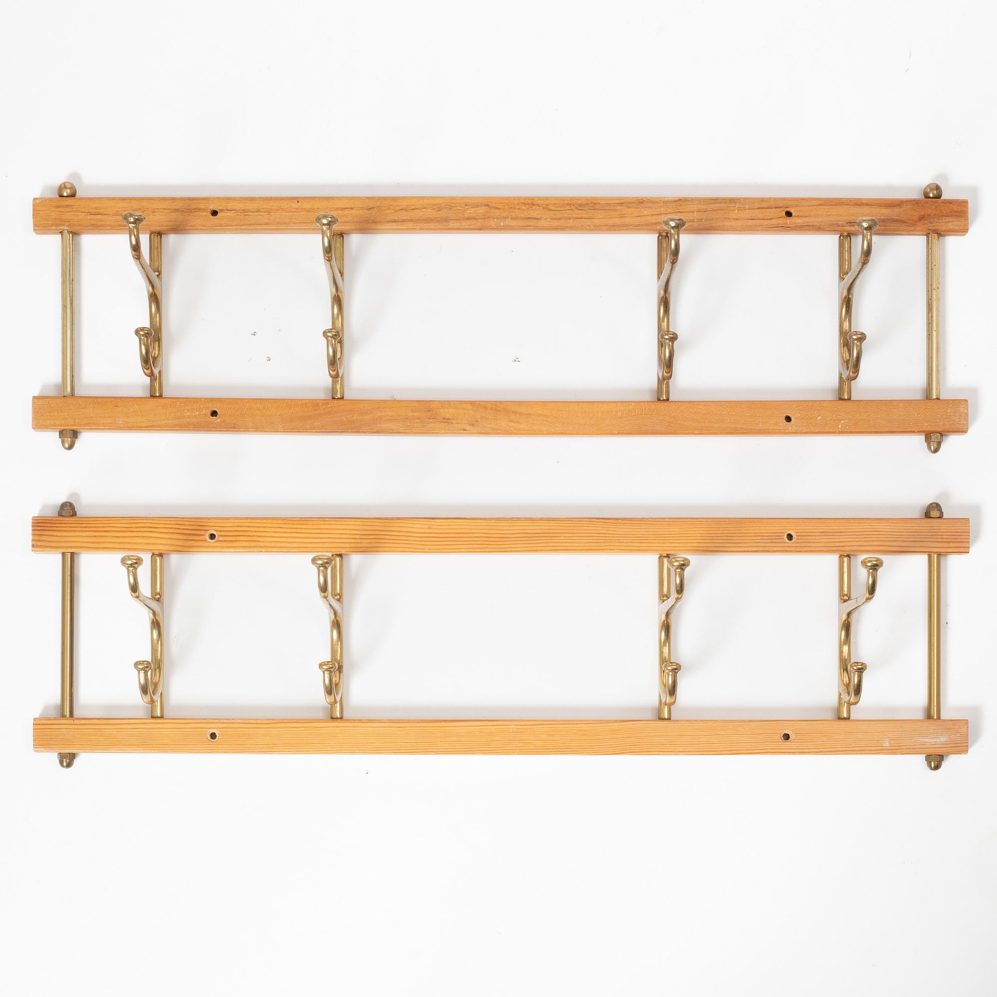 Two 'Dekorativ' clothes hangers, Skoglunds metallgjuteri, Anderstorp, 1950s/60s.