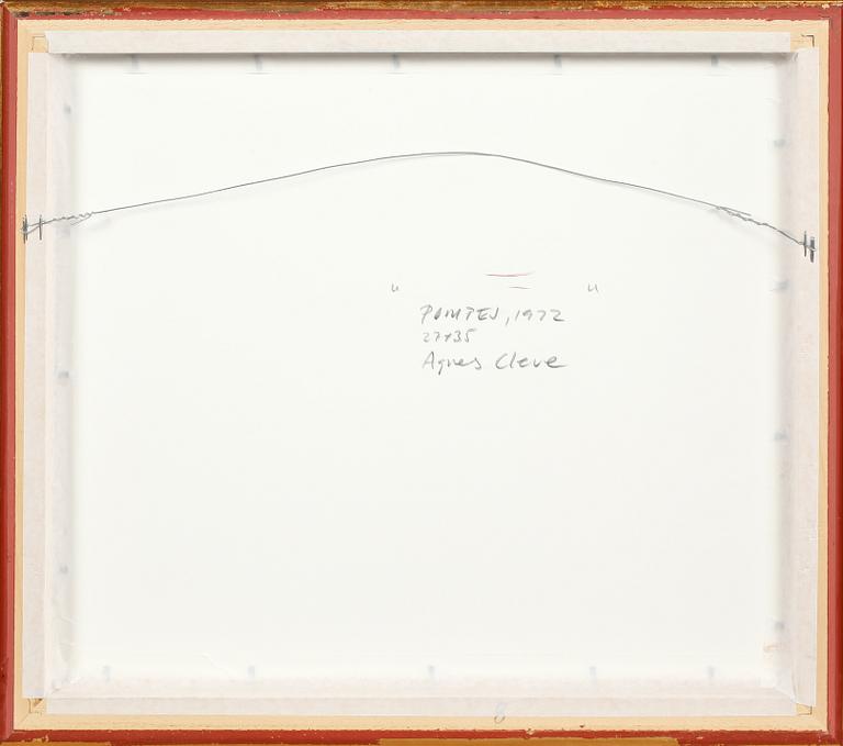 AGNES CLEVE, pastell, signerad och daterad pompej 1922.