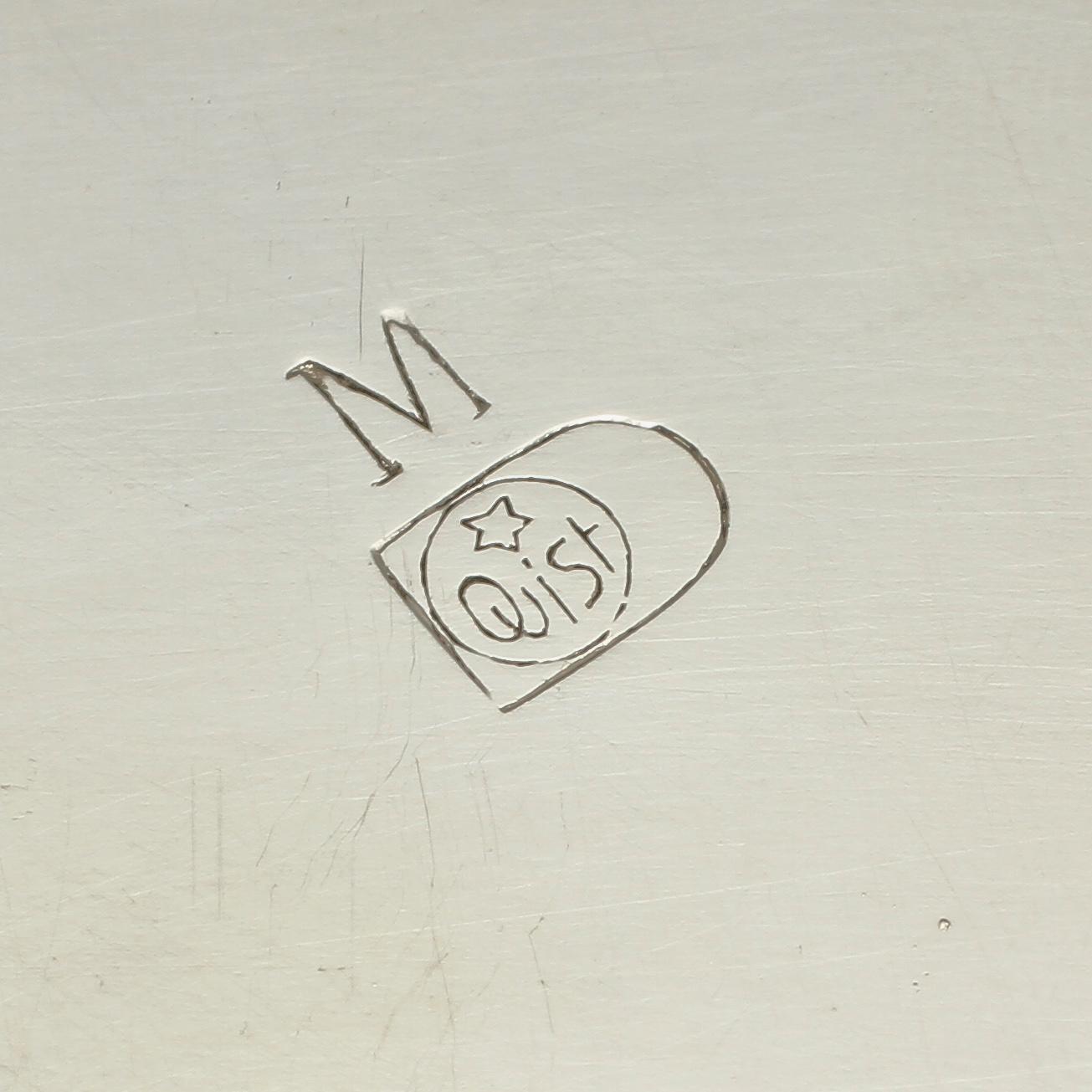 CHAMPAGNEKYLARE, vitmetall, art deco, 1900-talets första hälft.