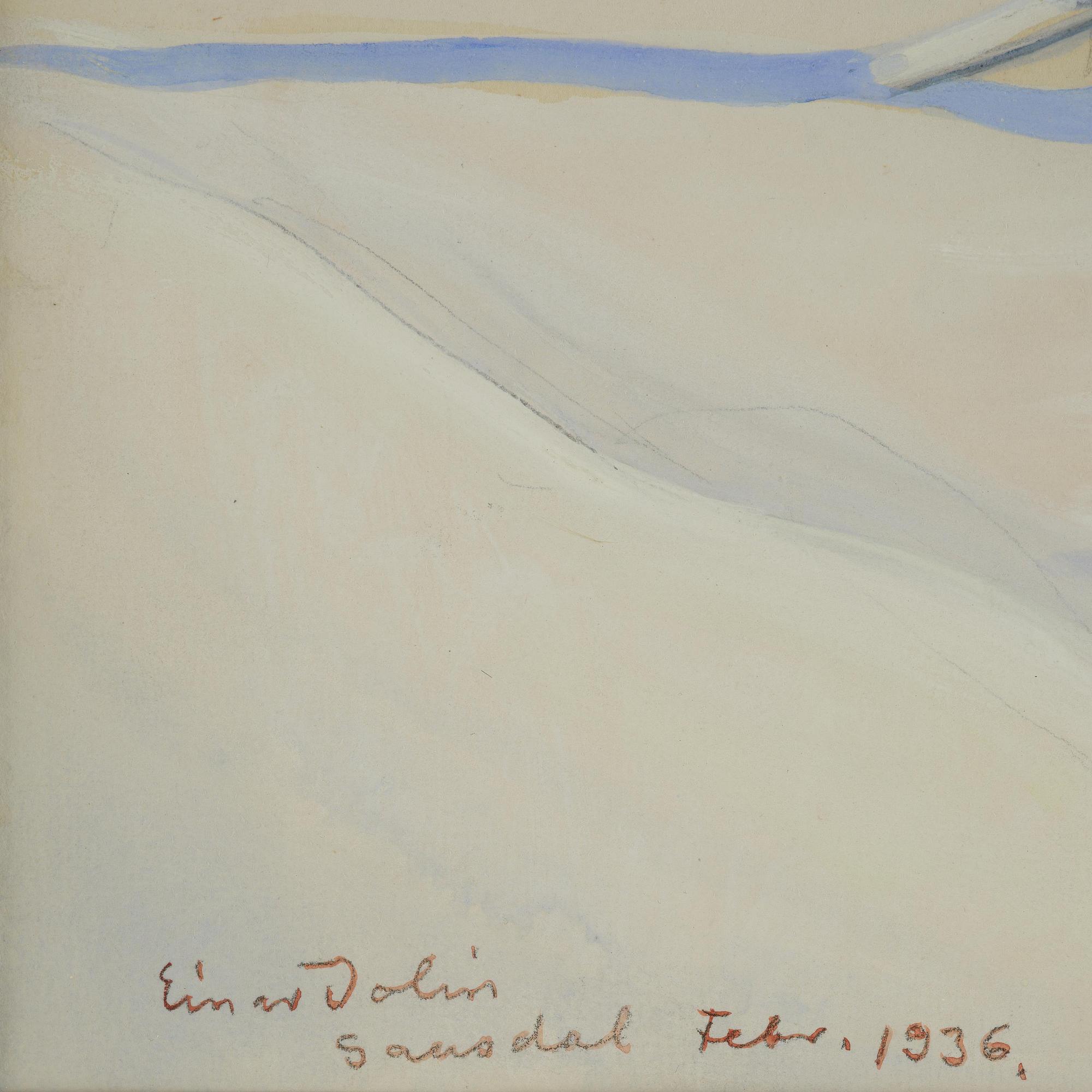 Einar Jolin, Winter landscape from Gausdal, Norway.