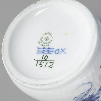 A 54-piece porcelain coffee and dinner service, "Blue Flower", Royal Copenhagen, Denmark.