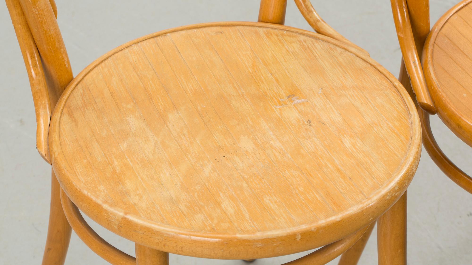 CAFÉSTOLAR, 6 st, Thonettyp, 1900-talets andra hälft.