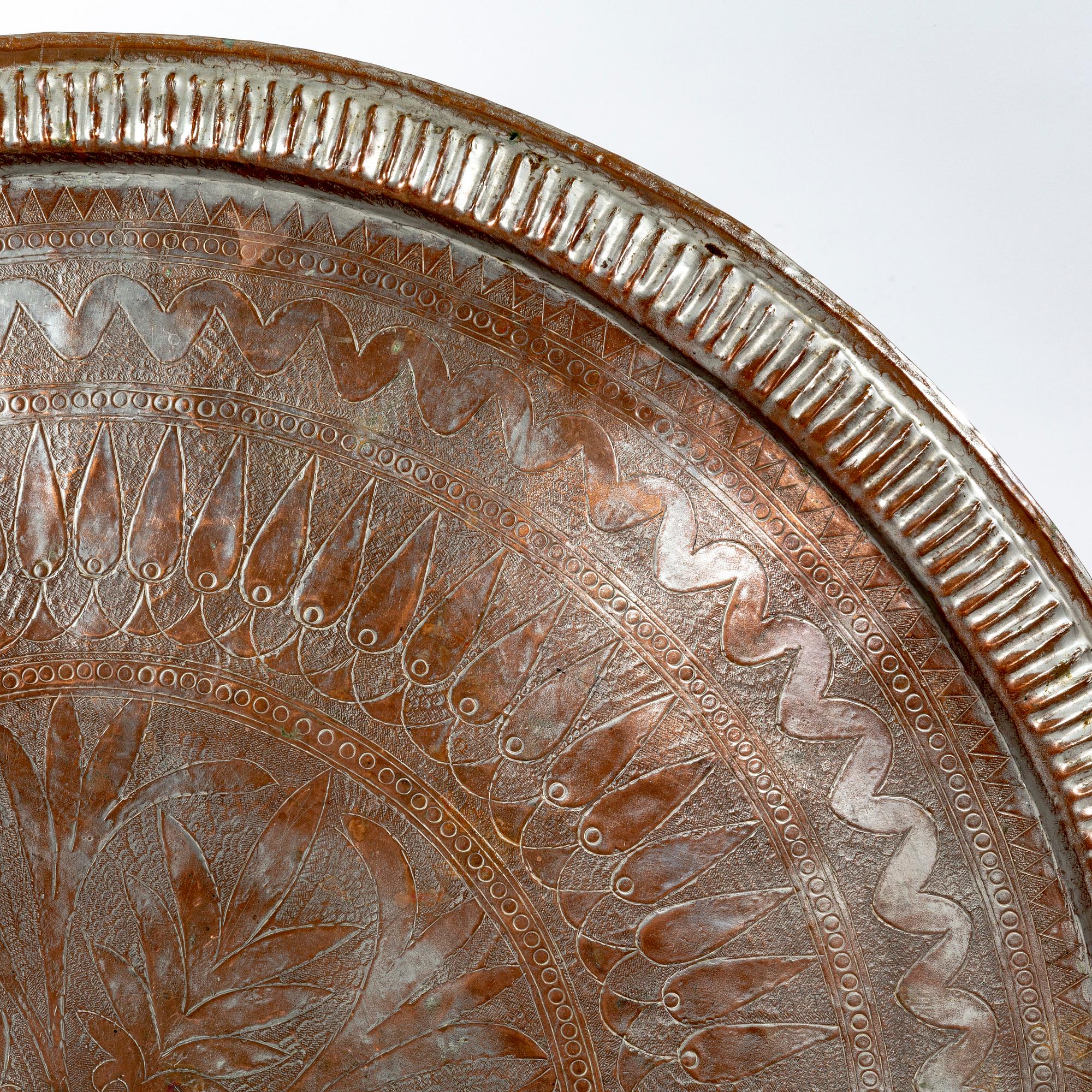 A 20th centiry Indian metal table.