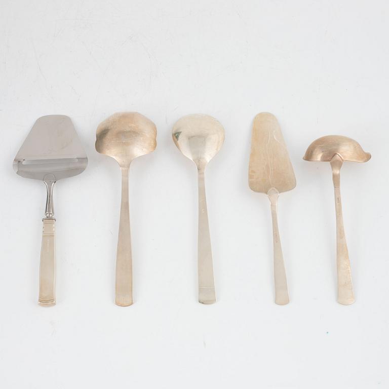 Jacob Ängman, a 'Rosenholm' silver cutlery set, GAB Stockholm and Eskilstuna, some 1968 ( 113 pieces).