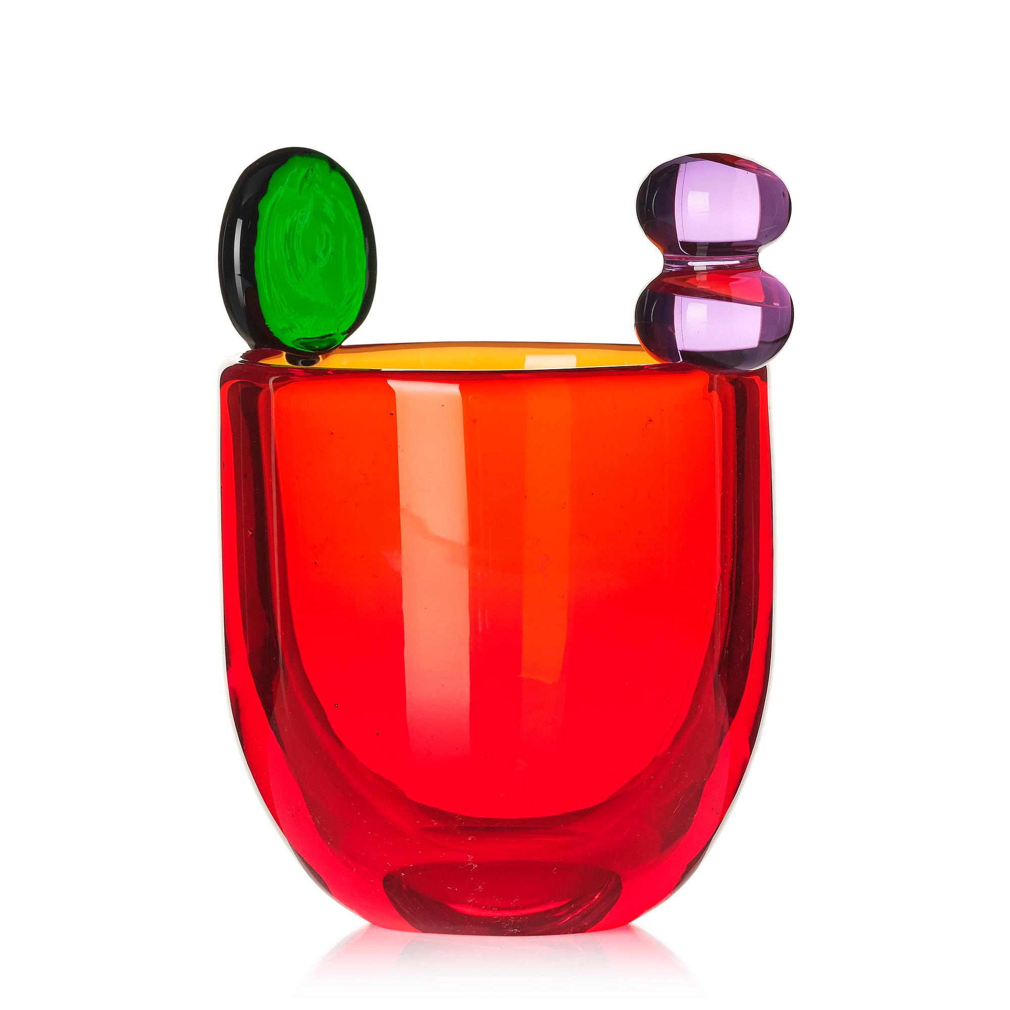 Oiva Toikka, vas, "Pompom", glas, Nuutajärvi, Notsjö, Finland, sent 1960-tal.