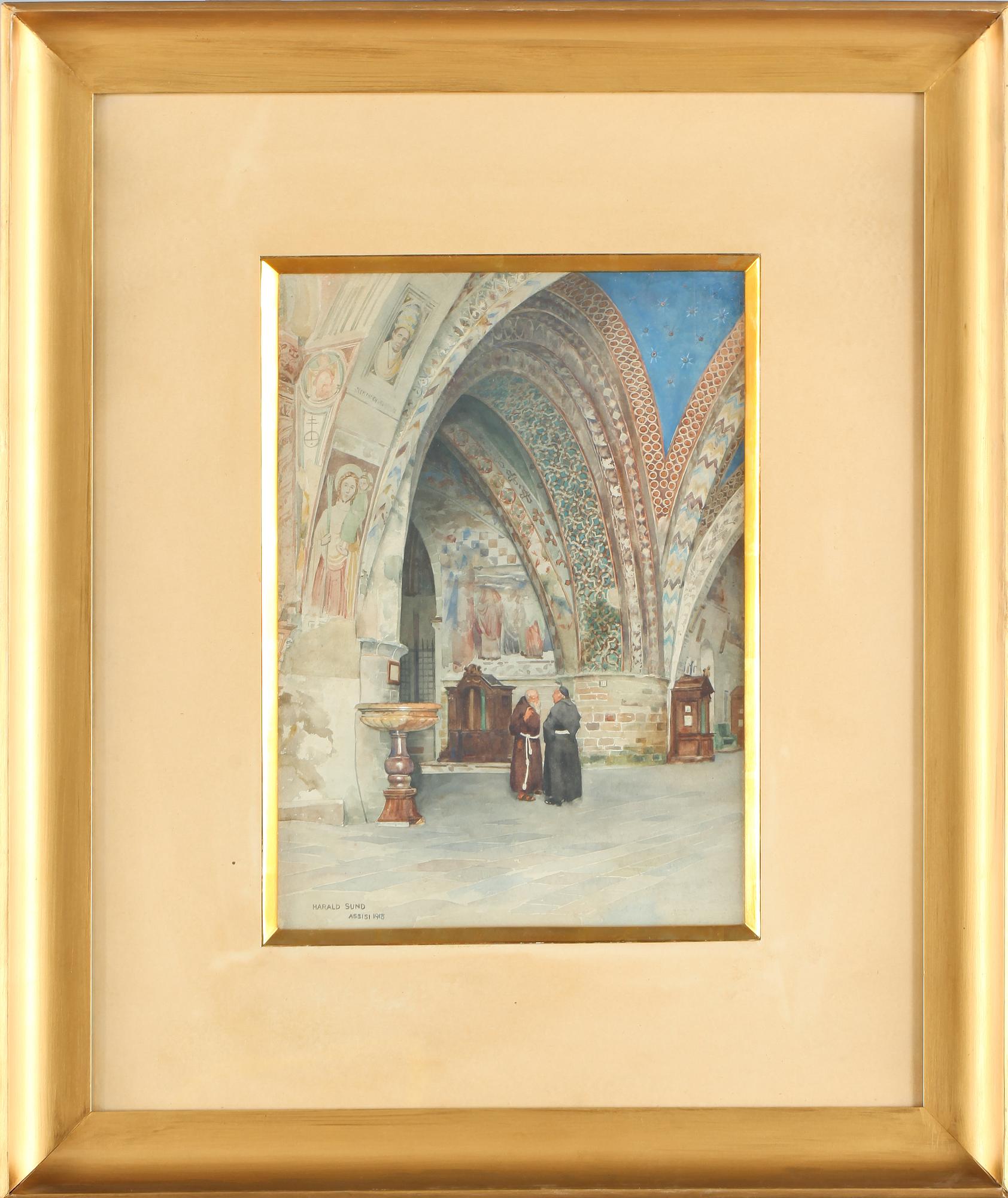 OKÄND KONSTNÄR, 2 st, akvareller, signerade Harald Sund och daterade 1911 samt 1913.