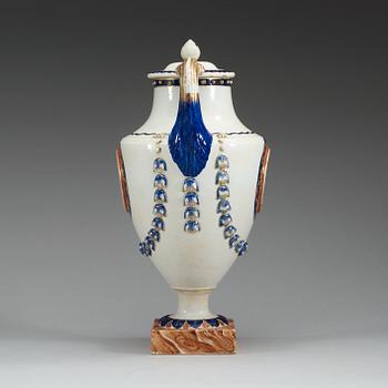 A famille rose vase with cover, Qing dynasty, Qianlong (1736-95).