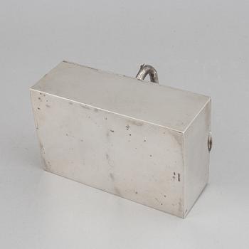 A Russian early 20th century parcel-gilt silver box, mark of Fyedor Lorie, Moscow 1899-1908.