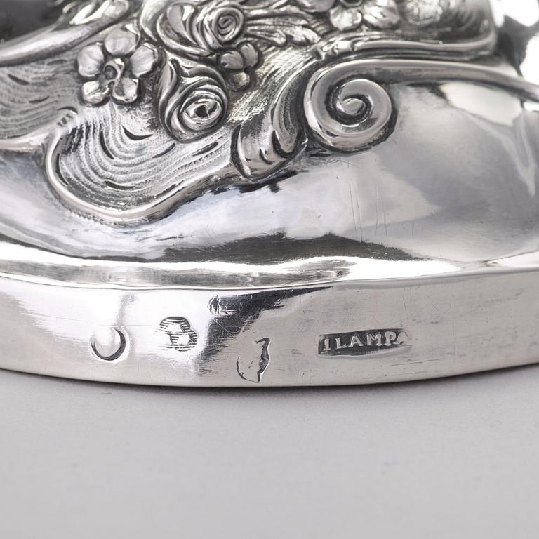 Jacob Lampa, ljusstakar, ett par, silver, Stockholm 1772. Rokoko.