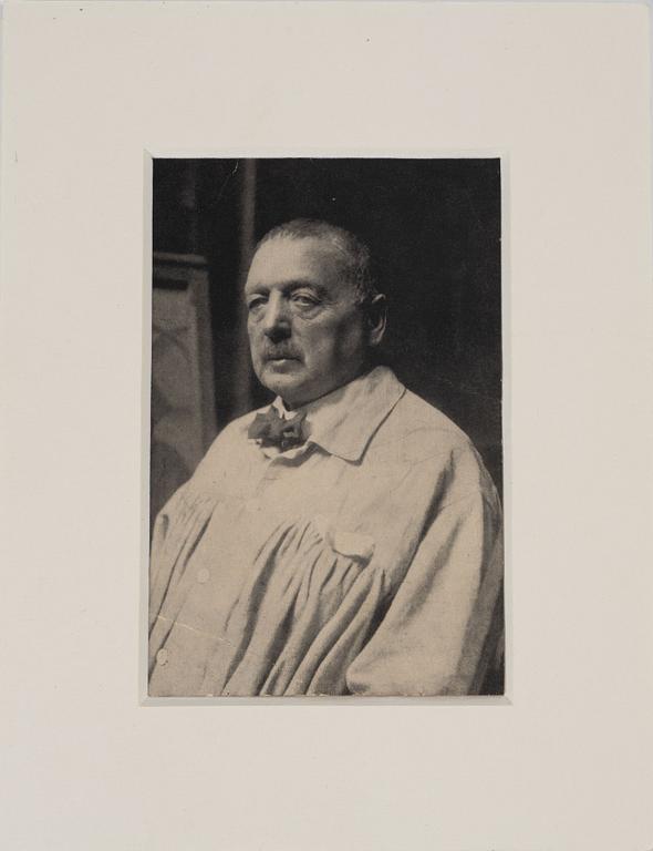 Anders Zorn, Egenhändigt signerat kort, porträttbild, samt signerat fotografi.