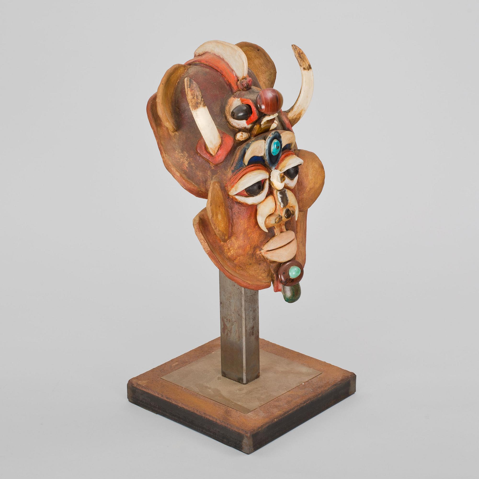 JÖRGEN WARING, skulptur, blandteknik, signerad o daterad -03.